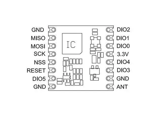 Alt view image 3 of 4 - HopeRF RFM95W 915Mhz LoRa1276 RF Transceiver Module, SX1276 Chip Compatible X 5 PCS