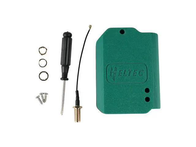 Alt view image 2 of 5 - Rcmall Heltec LoRa32 V4 ESP32-S3 Development Board with WiFi, BLE, SX1262, OLED Display, Green Case, Solar Support for IoT Gateway, Meshtastic Compatible
