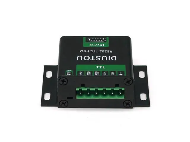 Alt view image 5 of 5 - diustou SP3232 Isolated RS232 to TTL Converter Module with Metal Enclosure Industrial Serial Port Adapter Board with Electrical Isolation Protection 3.3V/5V DB9 Male