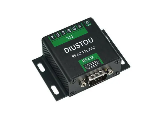 Alt view image 3 of 5 - diustou SP3232 Isolated RS232 to TTL Converter Module with Metal Enclosure Industrial Serial Port Adapter Board with Electrical Isolation Protection 3.3V/5V DB9 Male