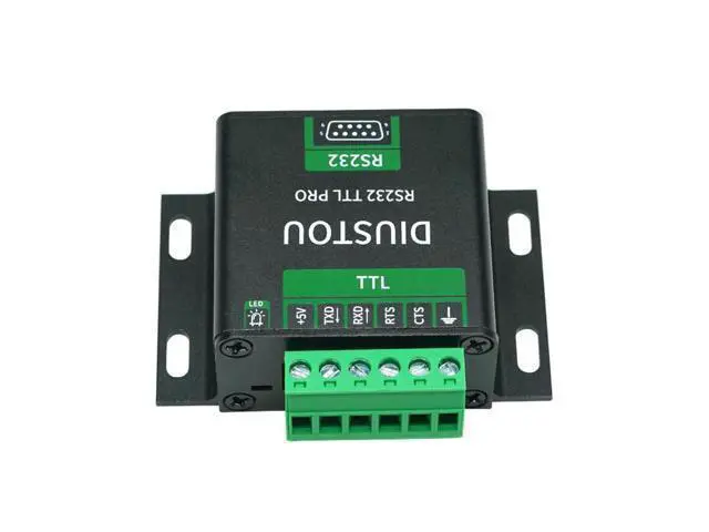 Alt view image 4 of 5 - diustou SP3232 Isolated RS232 to TTL Converter Module with Metal Enclosure Industrial Serial Port Adapter Board with Electrical Isolation Protection 3.3V/5V DB9 Male