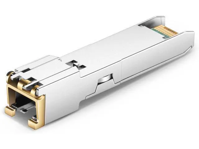Alt view image 2 of 4 - 1.25G SFP RJ45 Copper Module, 10/100/1000BASE-T Gigabit SFP to RJ-45 Mini-GBIC Ethernet Transceiver for Ubiquiti UF-RJ45-1G, MikroTik, Supermicro Reach 100m - 2Pack