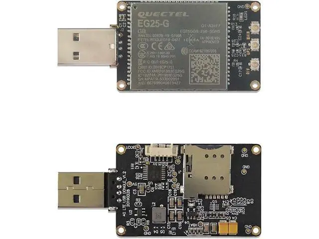 Alt view image 5 of 5 - EXVIST 4G LTE USB Dongle W/EG25-G LCC IoT/M2M-optimized LTE Cat 4 Module SIM Card Slot GPS for Global