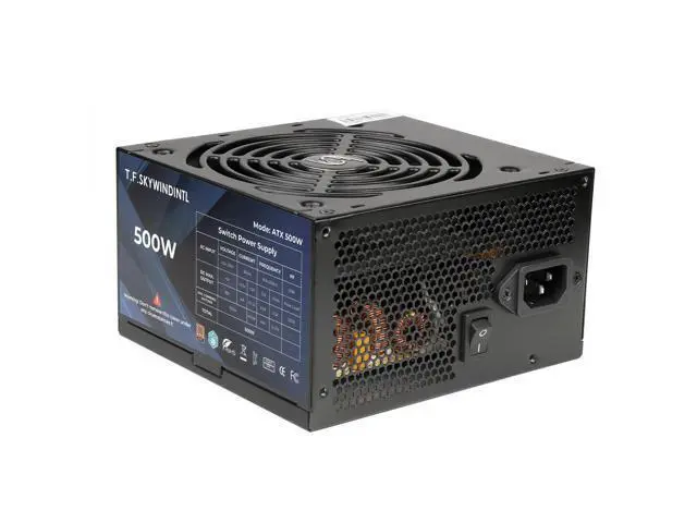 Alt view image 5 of 5 - 500W Power Supply 80 Plus Bronze ATX PSU Non Modular Full Voltage 110/220V Active PFC for Desktop Gaming PC Server