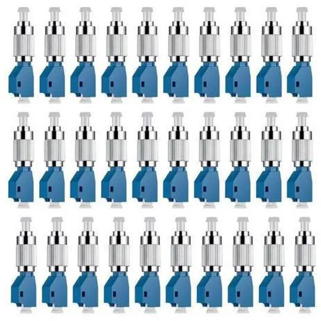 Main image of 30 Pcs Visual Fault Locator Fiber Adapter, Fiber Optic Connector, Single Mode 9/125um FC Male to LC Female Hybrid Optical Fiber Convertor Adapter Compatible with Optical Power Meter Cable