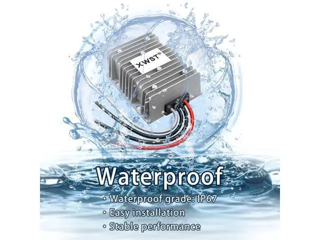 Alt view image 5 of 5 - DC DC Stabilizer 9V-36V to 12V Boost Buck Converter 30A 360W Waterproof Automatic Step Up/Down Voltage Regulator 12V Volt Transformer Module