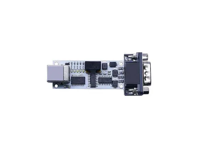 Alt view image 5 of 5 - FT232 USB to 232 Serial Module SP3232 Chip Industrial Grade Multi-Protection More Stable with Data Cable with Indicator Light DB9 Male Wiring 150K BPS Baud Rate Serial Interface Module