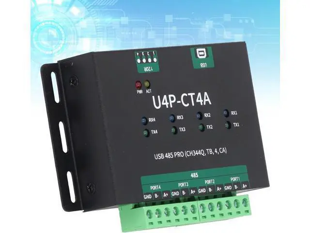 Alt view image 2 of 7 - aqxreight USB to 4 Way for RS485 Converter Adapter Industrial Grade Isolated USB Serial Port Module for Chipset a Mature Solution S Serial Port ModuleIndustrial Grade