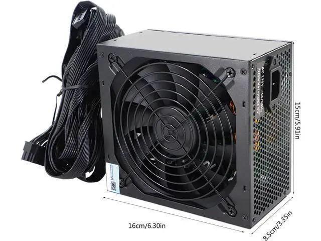 Alt view image 4 of 7 - Versatile ATX550W Power Supply Rate 550W Power Supply with Multiple Protections Wide Voltages for PC Builders Fan Supply
