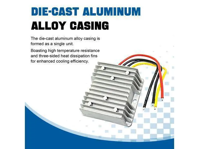 Alt view image 4 of 5 - DC 24V to 12V 30A Converter, DC Voltage Regulator Power Converter,Module Car Power Supply is Applicable to Golf Cart, etc