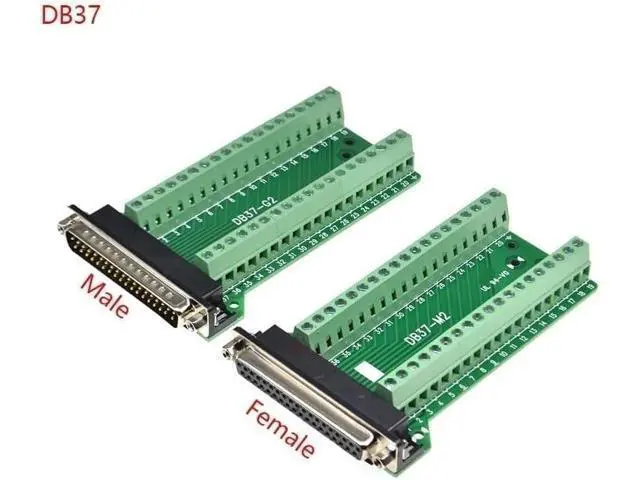 Alt view image 3 of 4 - 1PCS DB37 37PIN 2 Row Male Female Connector to Terminal Adapter D-SUB Converter 37 pin Terminal Board Signal Module(1pcs db37 Male)