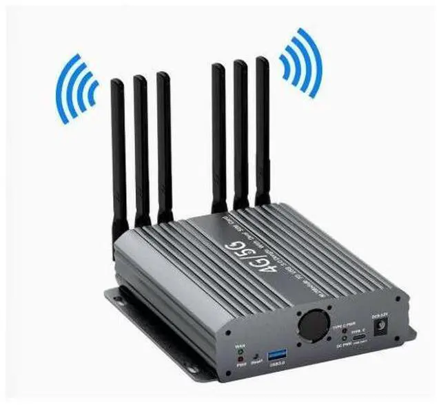 Main image of M.2 to USB 3.0 5G Module Adapter 6 External Antennas, Dual SIM Card Slots, Active Cooling Fan, Auxiliary Power (5-12V), Supports Quectel, Sierra, Gosuncn 5G Modules, for Desktop PC