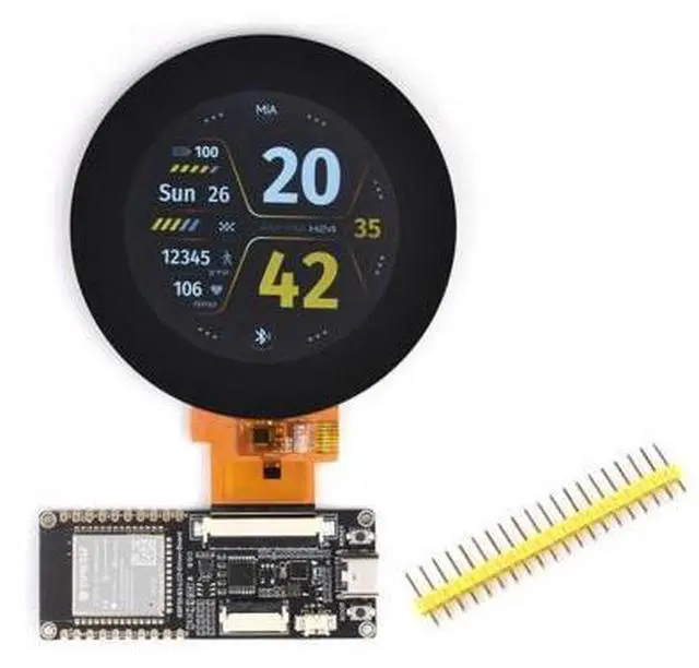 Main image of Waveshare ESP32-S3 RGB LCD Driver Board, Equipped with 32-Bit 240MHz LX7 Dual-Core Processor, 8MB PSRAM and Flash, WiFi & Bluetooth Support, Comes with a 2.1inch RGB Round Touch Display