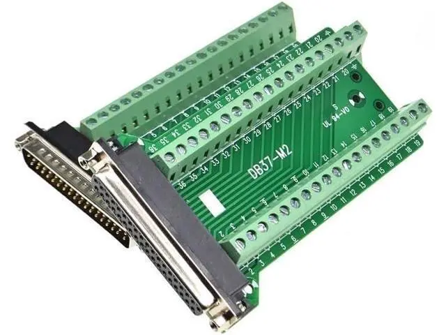 Alt view image 4 of 4 - 1PCS DB37 37PIN 2 Row Male Female Connector to Terminal Adapter D-SUB Converter 37 pin Terminal Board Signal Module(1pcs db37 Male)