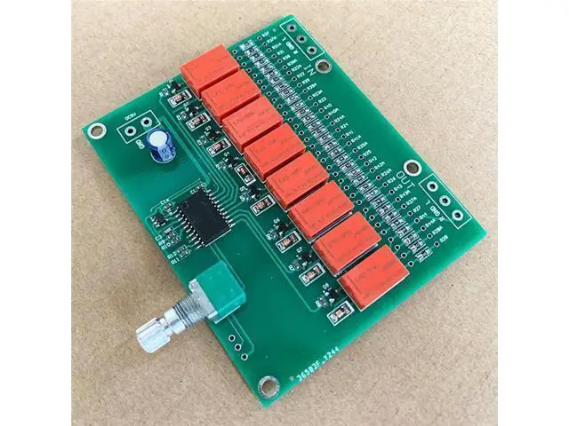 Alt view image 2 of 3 - Fever Volume Control Board 5V DC Voltage DIY Hi-Fi Audio Preamp Attenuator Relay Module