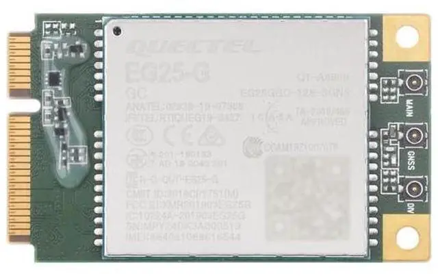 Main image of Waveshare Quectel EG25-G mPCIe Module, LTE Cat 4 Module with PCI Express Mini Card Form Factor, Supports Multiple Wireless Communication Modes, Integrates Multiple Industrial Standard Interfaces