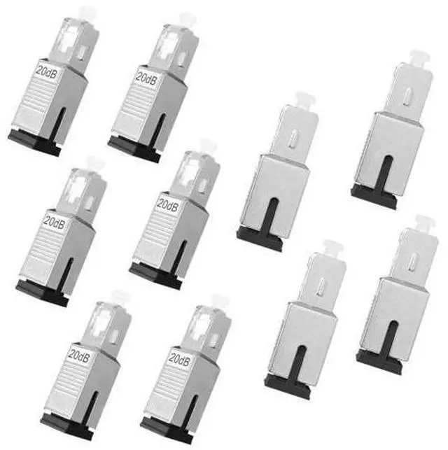 Main image of PklzNet 10PCS 20dB SC-UPC Fiber Optical attenuators Single Mode, Male to Female singal Attenuation Connector Fixed Direct Insert Adapter