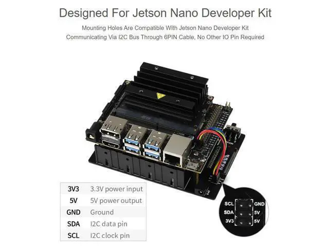 Alt view image 4 of 5 - Waveshare UPS Power Module for Jetson Nano with 5V Uninterruptible Power Supply Multi Battery Protection Circuits
