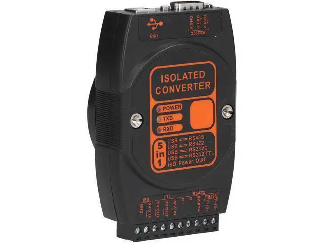 Alt view image 5 of 7 - USB to RS485 Adapter 5 in 1 Converter Industrial Grade Isolation Module to 422/232/TTL DCM2610A Series with Strong Interference, Safe Craftsmanship ((200Kb Communication Rate))