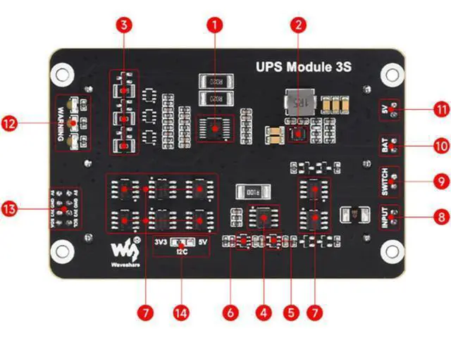 Alt view image 3 of 7 - UPS Power Module for with 5V Uninterruptible Power Supply Multi Battery CircuitsWithout Battery