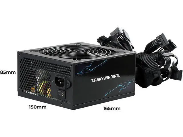 Alt view image 2 of 7 - 1000W Power Supply 80 Plus Gold Full Voltage 110-230V Active PFC Gaming PSU Non Modular Design Standard ATX Computer Power Supplies with 140MM Ultra Quiet Cooling Fan for Desktop PC Server