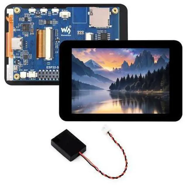 Main image of Waveshare ESP32-S3 3.5inch Capacitive Touch Display Development Board Type B, 320×480 Pixels, IPS Panel, 262K Color, QSPI, Onboard Camera Interface, Supports Wi-Fi and Bluetooth 5, ESP32 with Display