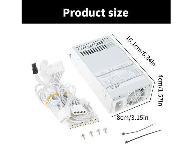 Alt view image 6 of 7 - 300W Fully Module Small 1U Power Supply with Intelligent Fan Control Quiet for PC Case and Small Servers Fully Modular Power Supply