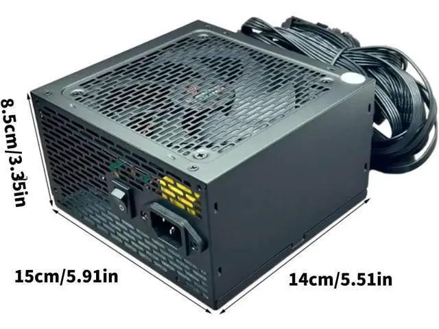Alt view image 4 of 7 - 550W/650W/750W Quiet Fan PC Power Supply 8Pin for Gaming Mining Computer Accessories Metal Case Gaming Power Supply