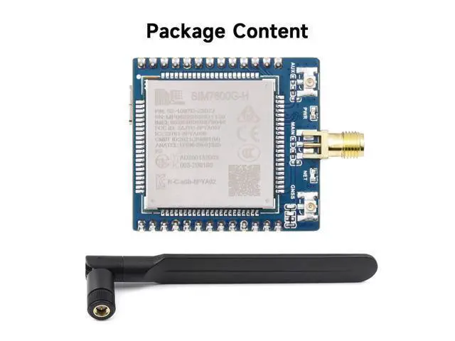 Alt view image 2 of 5 - Waveshare SIM7600G-H 4G Communication Module, Multi-Band Support, Compatible with 4G/3G/2G, with GNSS Positioning-Pre-soldered Version