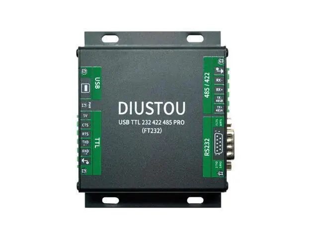 Alt view image 3 of 5 - diustou USB to Multi-Serial Port Module - TTL/RS232/RS422/RS485, Extended Interface, in-Module Serial Signal Conversion, Industrial Grade Isolated Metal Shell Adapter