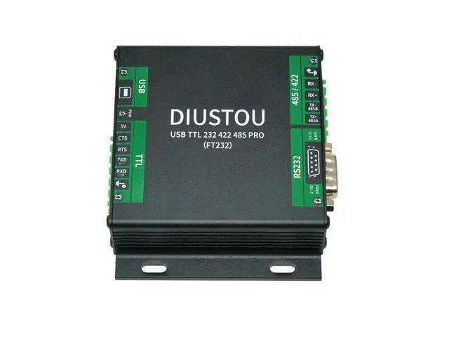 Alt view image 5 of 5 - diustou USB to Multi-Serial Port Module - TTL/RS232/RS422/RS485, Extended Interface, in-Module Serial Signal Conversion, Industrial Grade Isolated Metal Shell Adapter