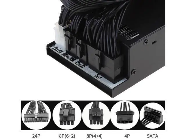 Alt view image 5 of 7 - 500W 500W Full Module Power Supply Small 1U ITX Computer Chassis for Case Power POS Machine Server Power Supply 500w Small 1U Multi-Channel Power Supply