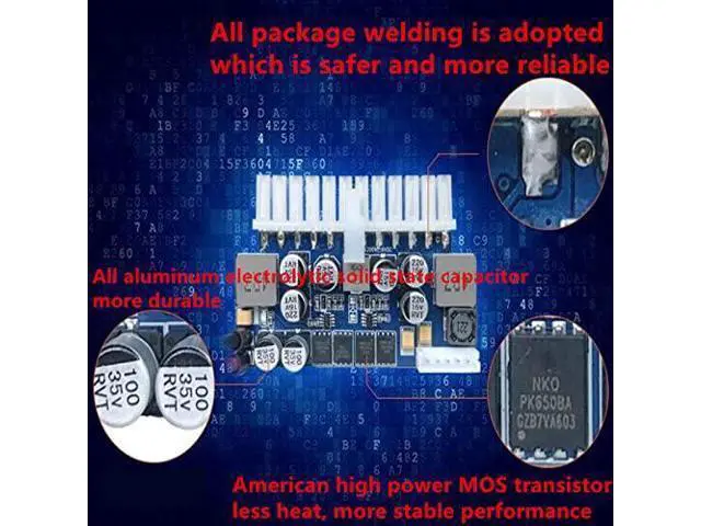 Alt view image 2 of 4 - PSU Board for PICO-Box ITX Silence DC-ATX Power Module Wide Voltage Input DC16V-24V 24PIN 200W Power Supply LD-A200WL