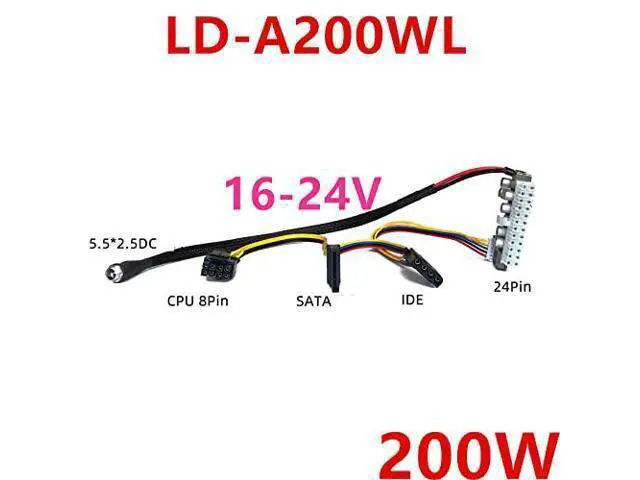 Alt view image 4 of 4 - PSU Board for PICO-Box ITX Silence DC-ATX Power Module Wide Voltage Input DC16V-24V 24PIN 200W Power Supply LD-A200WL