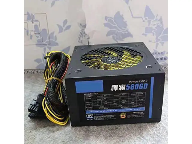 Alt view image 3 of 4 - PC PSU for Gold Empery Brave Warrior 560GD Temperature Control Mute Power Supply 300W Power Supply R-415WS