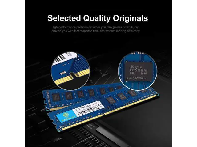 Alt view image 4 of 5 - Rasalas 16GB Kit (2x8GB) DDR3L-1600 MHz PC3L-12800 UDIMM 2Rx8 1.35V 1.5V CL11 240PIN Dual Rank DIMM Non-ECC Unbuffered Intel AMD Desktop Memory Computer RAM Upgrade Modules
