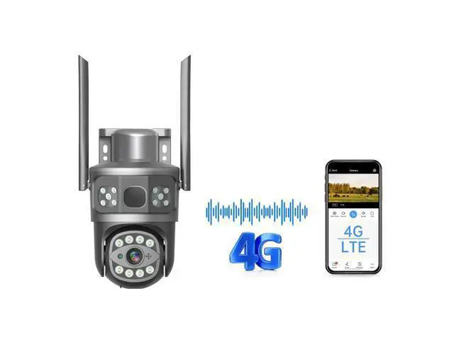 Alt view image 4 of 5 - SECUEYE 4G Cellular Security Camera 16W Solar-Powered 4MP Wireless Outdoor Spotlight Pan/Tilt/Zoom Black Light Built-in 15600mAh Battery Human Detection 24/7 Recording (L5-4G)