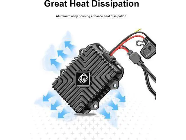 Alt view image 3 of 7 - 400W 32A 12V Golf Cart 48V-120V to 12V Converter Voltage Regulator Reducer Transformer with Fuse DC Convert Regulator Power Supply Buck Transformer Module for Motorcycle Golf Cart Scooters