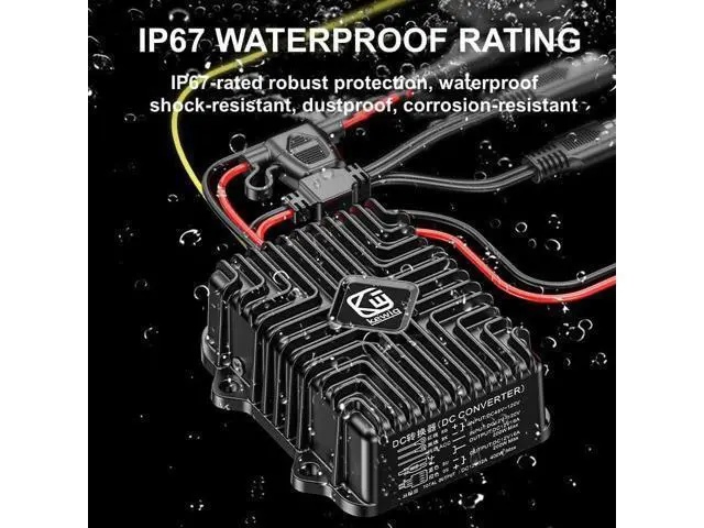 Alt view image 5 of 7 - 400W 32A 12V Golf Cart 48V-120V to 12V Converter Voltage Regulator Reducer Transformer with Fuse DC Convert Regulator Power Supply Buck Transformer Module for Motorcycle Golf Cart Scooters