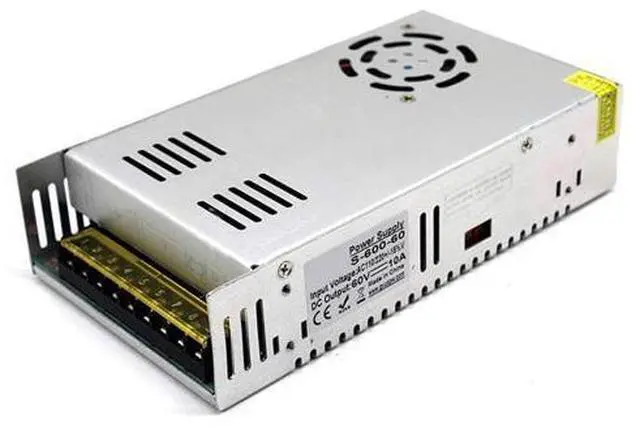 Main image of EAGWELL DC 60V 10A 600W Universal Regulated Switching Power Supply for LED Strip Lights Module,CCTV,Radio,Computer Project, 3D Printer,LED Driver