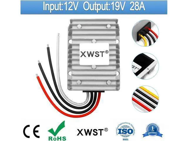 Alt view image 2 of 7 - DC DC 12V to 19V 28A Step-up Module,Boost Converter 9V-13V to 19V Voltage Regulator,Waterproof Power Adapt 532W 19V Volt Transformer Module (12V to 19V 28A)