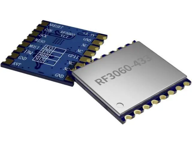 Alt view image 2 of 5 - RF3060 100mW Long-Range Wireless Transceiver Module, Ideal for IoT, Smart Agriculture, Industrial Automation (915MHZ x 5 PCS)