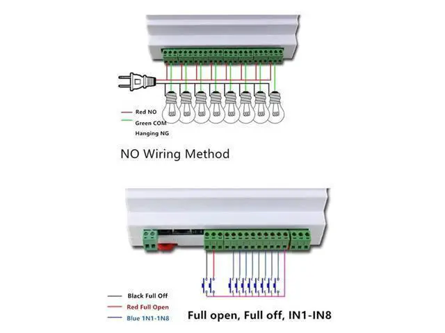 Alt view image 3 of 7 - 8 Channel Network Relay Module Remote Control Relay Device Ethernet to RS485 TCP Relay Module