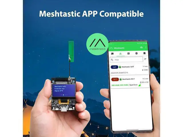 Alt view image 3 of 7 - ELECROW Transceiver Compatible for LoRa Meshtastic with GPS and ESP32-S3 - ThinkNode M2 with 1.3" OLED Display, SX1262 Wireless Module 915MHz, 1000mAh Battery for Meshtastic
