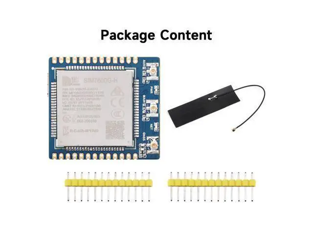 Alt view image 2 of 5 - Waveshare SIM7600G-H 4G Communication Module, Compatible with Raspberry Pi 5/4B/3B/Zero/Zero W/Zero 2W/Pico/Pico W/Pico WH, Multi-Band Support, 4G/3G/2G, with GNSS Positioning-Standard Version