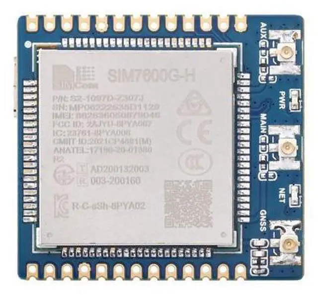 Main image of Waveshare SIM7600G-H 4G Communication Module, Compatible with Raspberry Pi 5/4B/3B/Zero/Zero W/Zero 2W/Pico/Pico W/Pico WH, Multi-Band Support, 4G/3G/2G, with GNSS Positioning-Standard Version