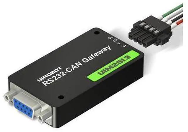 Main image of UIROBOT RS232 to CAN Bus Motion Control Gateway,Industrial Grade,5000V Fully Isolation,12-48VDC Input,Aluminum Enclosure, Provides SDK & Sample Code Control Systems (UIM2513)