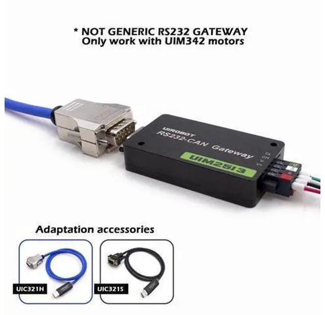 Alt view image 2 of 5 - UIROBOT RS232 to CAN Bus Motion Control Gateway,Industrial Grade,5000V Fully Isolation,12-48VDC Input,Aluminum Enclosure, Provides SDK & Sample Code Control Systems (UIM2513)