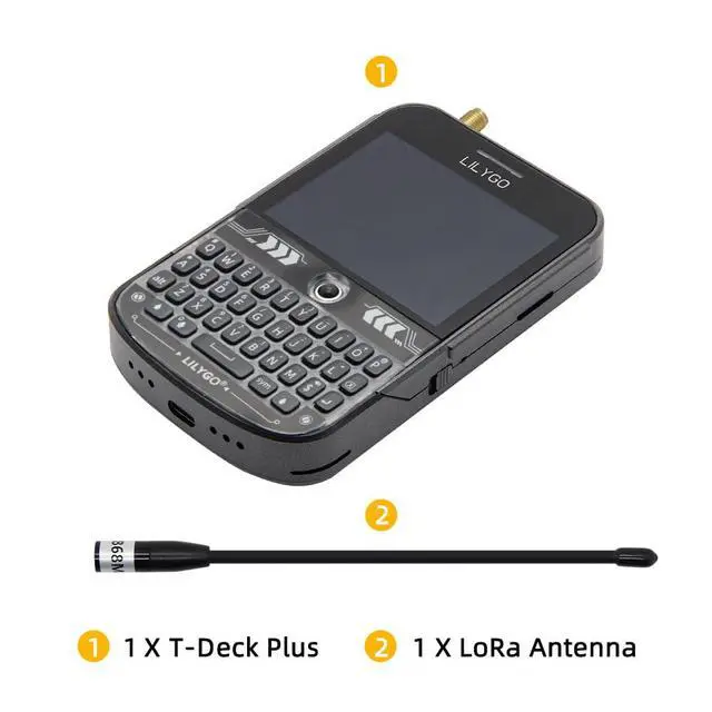 Alt view image 6 of 7 - T-Deck Plus 915Mhz ESP32-S3 TTGO Development Board | External Antenna, SX1262, GPS, 2.8-inch Display
