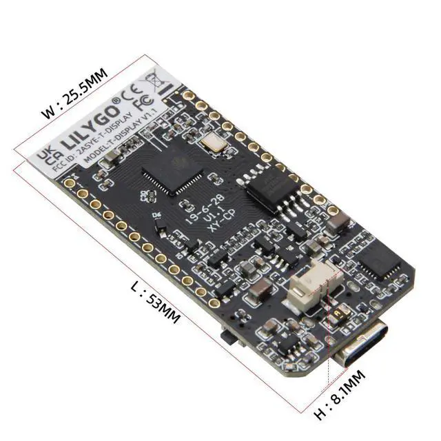 Alt view image 5 of 7 - ESP32 T-Display LCD Wi-Fi BLE CH9102F Chip TTGO Development Board